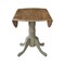 International Concepts Round 42 in Round Dual Drop Leaf Pedestal Table, Hickory/Stone, 42 W, 42 L, 29.5 in H, Wood T41-42DP - alternate 6